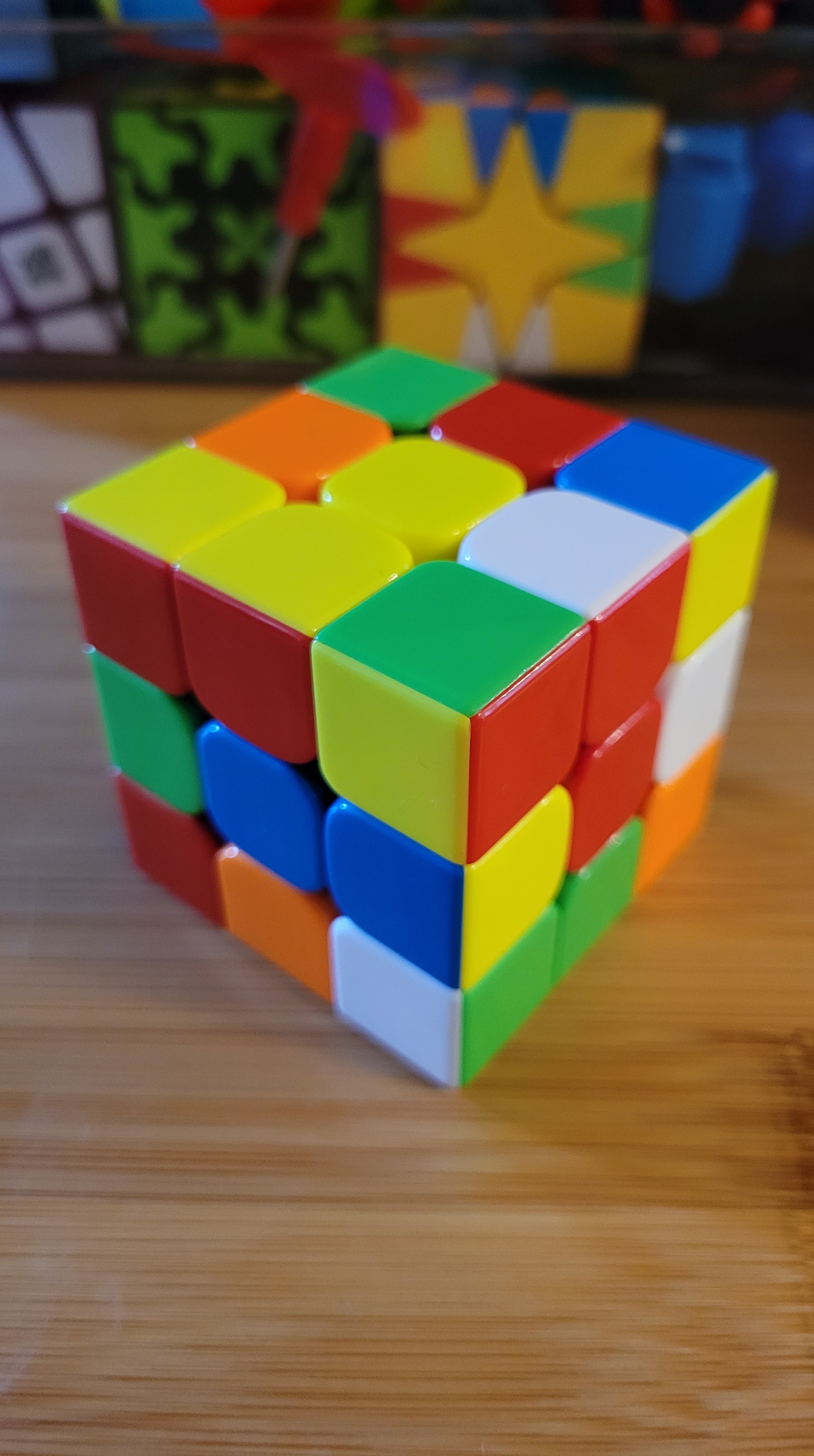 Photo of jumbled puzzle cube